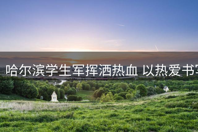 哈尔滨学生军挥洒热血 以热爱书写"东北超"谢幕战